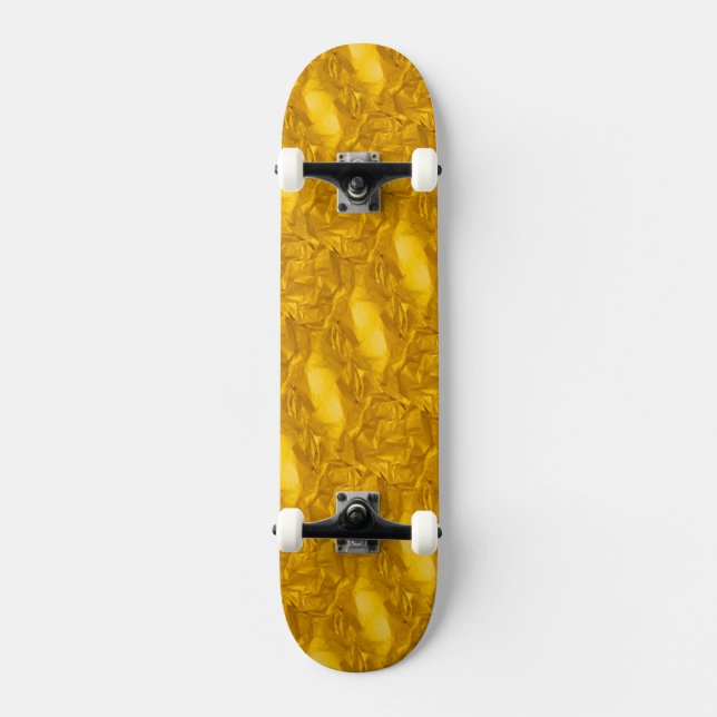 Skateboard de color oro (Anverso)