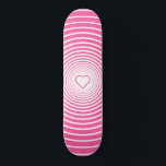 Skateboard de colores personalizados - Amor al cor<br><div class="desc">Amor rosa - Elige tus colores favoritos</div>