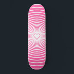 Skateboard de colores personalizados - Amor al cor<br><div class="desc">Amor rosa - Elige tus colores favoritos</div>