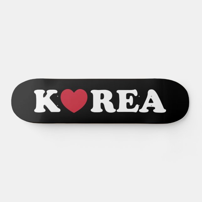 Skateboard de Corazón de Amor de Corea (Horz)