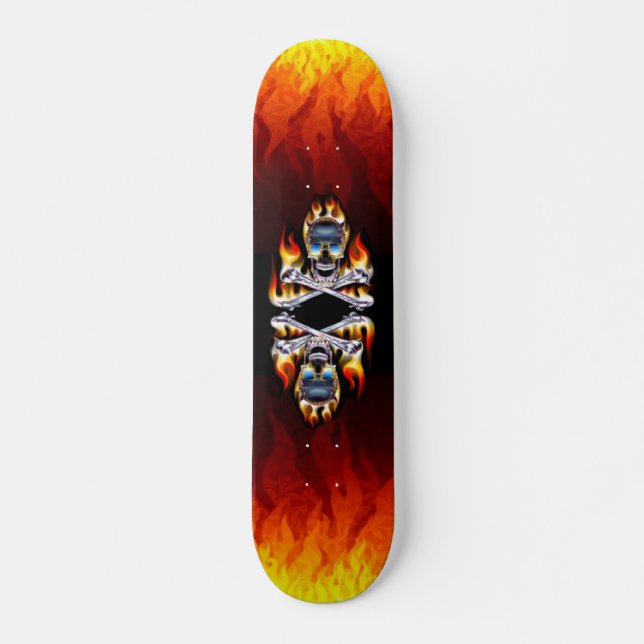Skateboard de cráneo (Anverso )