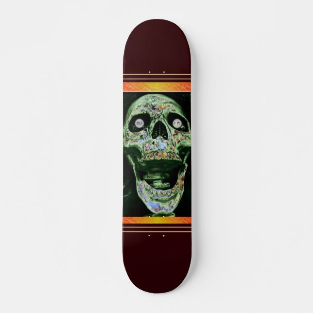 Skateboard de cráneo gritando (Anverso )