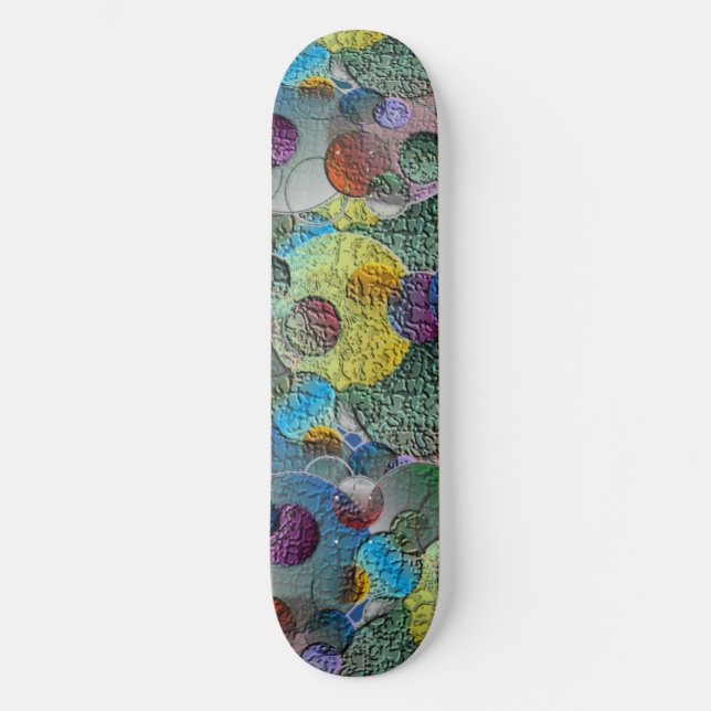 Skateboard de Craters geométricos (Anverso)
