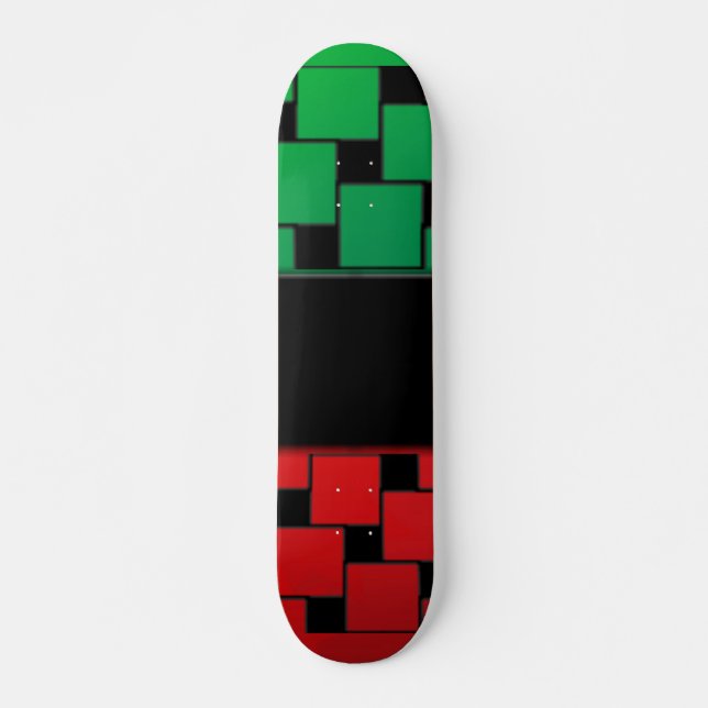 Skateboard de cuadrados de patrón (Anverso )