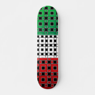 Skateboard de cuadrados de patrón