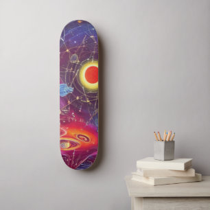 Skateboard de diagramas cósmicos