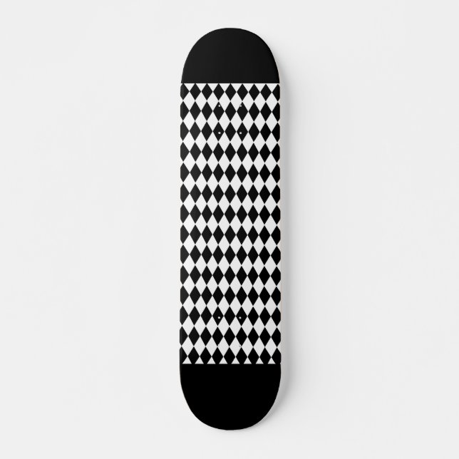 Skateboard de diamantes negros (Anverso )