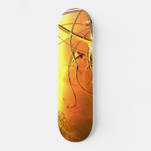 Skateboard de diseño amarillo