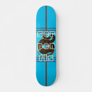 Skateboard de diseño de Guay Blue Serpent para pr