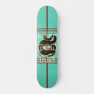 Skateboard de diseño de Guay Blue Serpent para pri