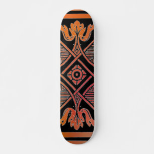 Skateboard de diseño floral