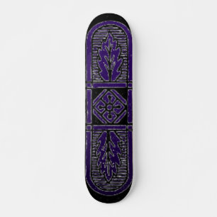 Skateboard de diseño floral