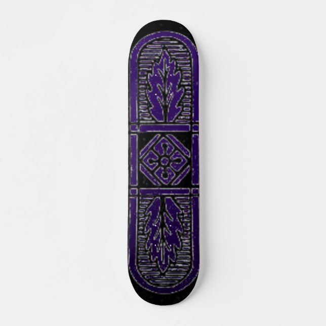 Skateboard de diseño floral (Anverso )