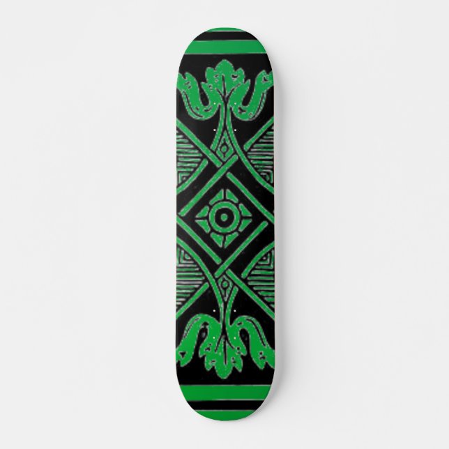 Skateboard de diseño floral (Anverso )
