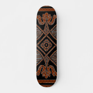 Skateboard de diseño floral