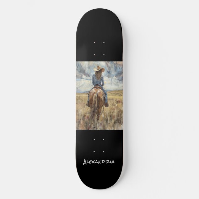 Skateboard de diseño único personalizado para aman (Anverso)