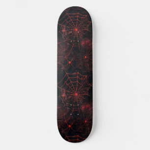 Skateboard de diseño web Guay Black and Red Spider