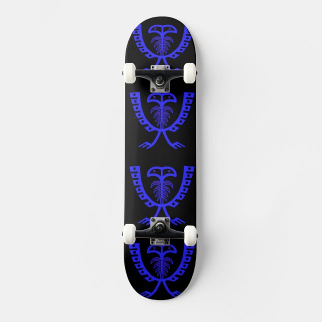 Skateboard de dos hojas de águila azul (Anverso)