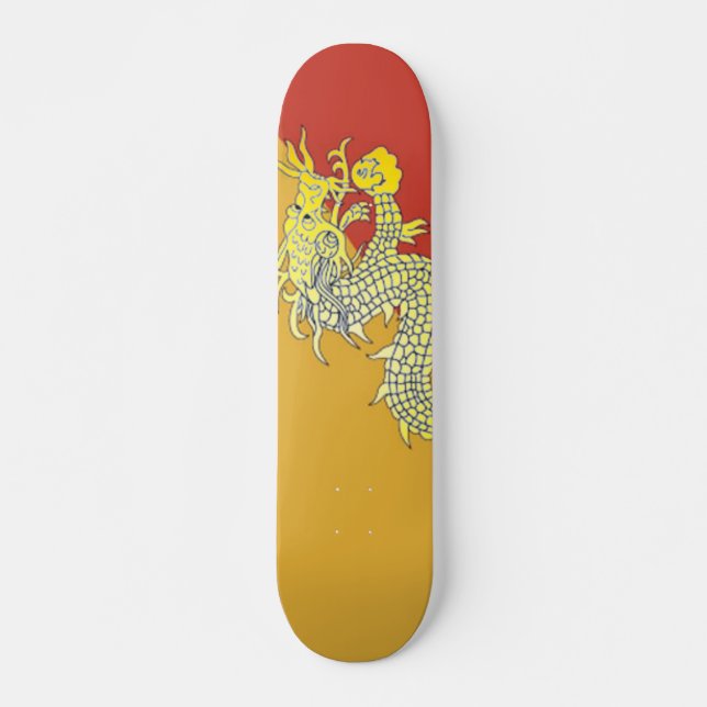 Skateboard de dragón amarillo (Anverso )