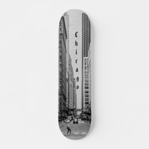 Skateboard de escala de grises de Chicago Madison 