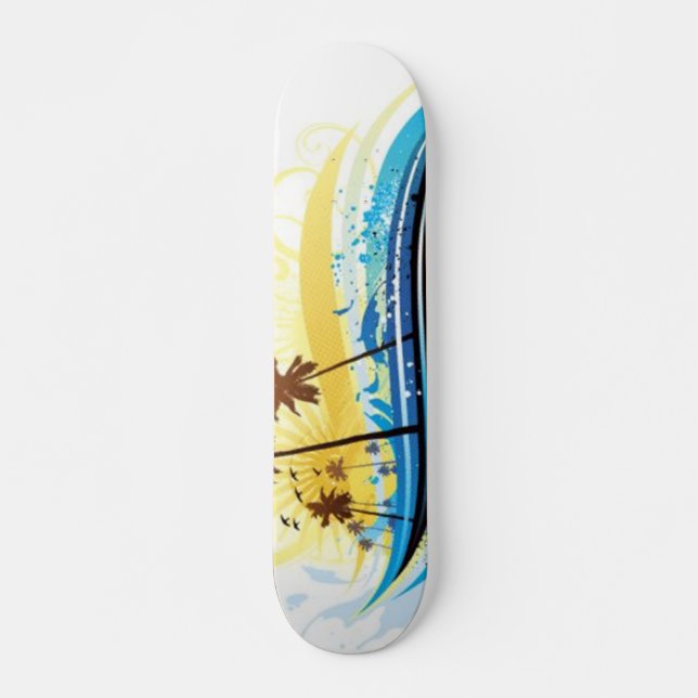 Skateboard de escenas de verano (Anverso )