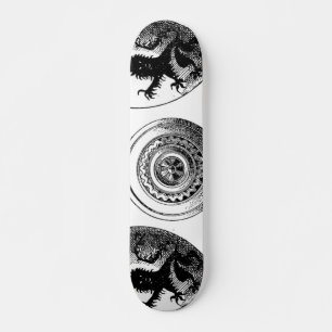 Skateboard de escudos medievales