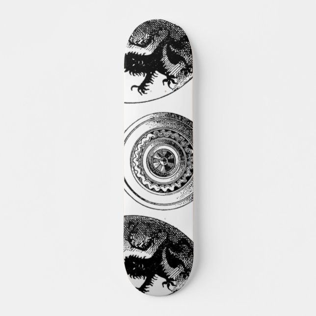 Skateboard de escudos medievales (Anverso )