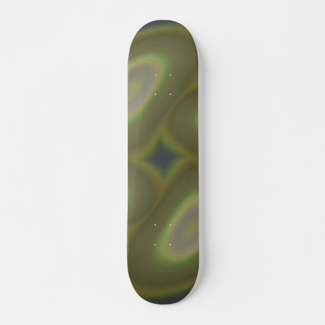 Skateboard de espirales verdes (Anverso )