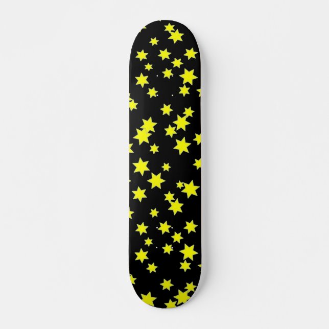 Skateboard de estrellas amarillas (Anverso )