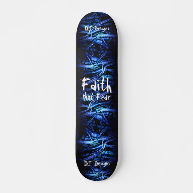 Skateboard de fe cristiana (Anverso )