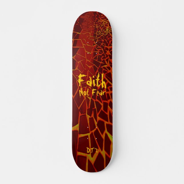 Skateboard de fe cristiana (Anverso )