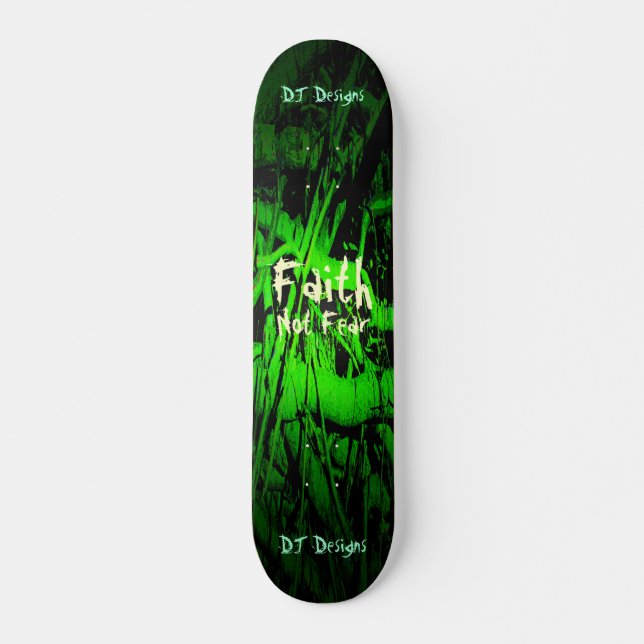 Skateboard de fe cristiana (Anverso )