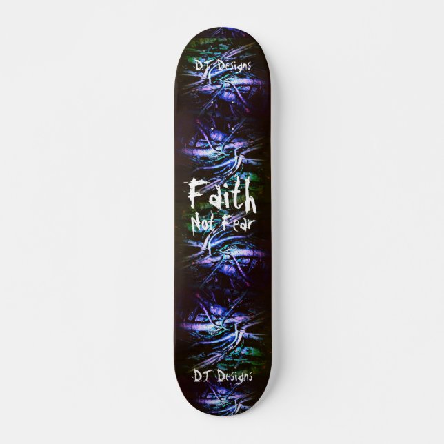 Skateboard de fe cristiana (Anverso )