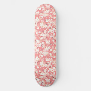 Skateboard de flores de cerezo japonés