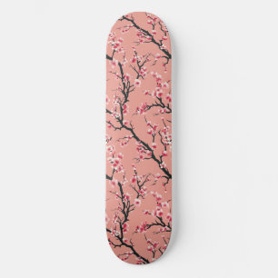 Skateboard de flores de cerezo japonés