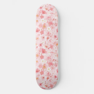 Skateboard de flores de cerezo japonés