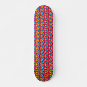 Skateboard de flores de colores