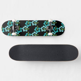 Skateboard de flores de Hawái