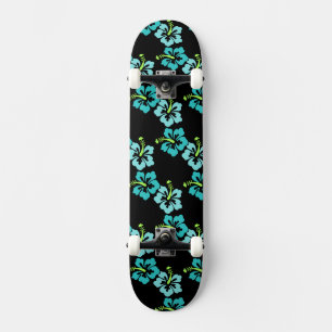 Skateboard de flores de Hawái