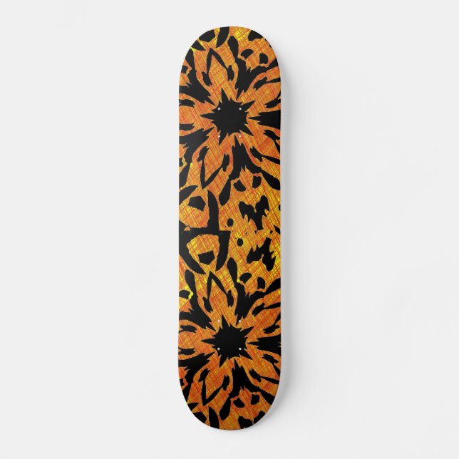 Skateboard de flores gráficas (Anverso)