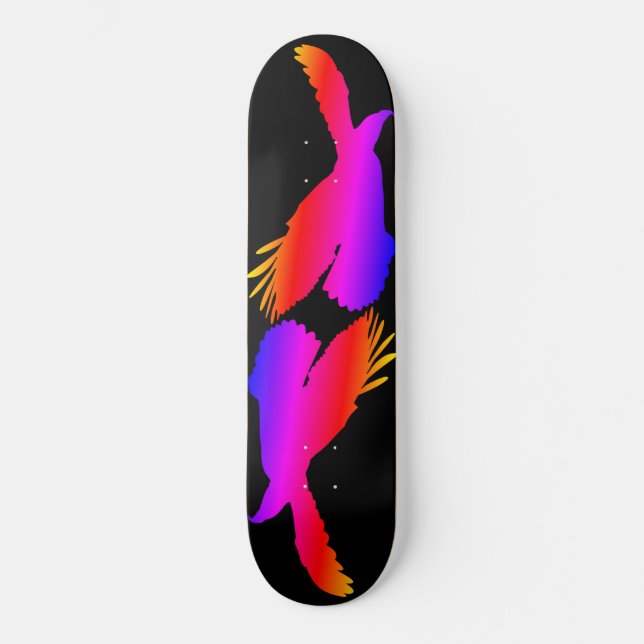 Skateboard de Flying Fire Eagle - Silhouette (Anverso)