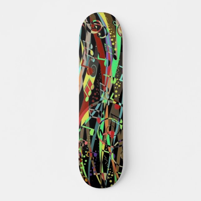 Skateboard de fondo musical (Anverso )