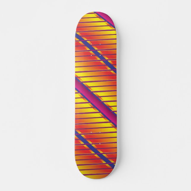 Skateboard de formas muy Guay y coloridas (Anverso )