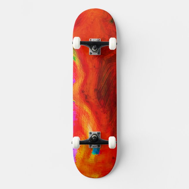 Skateboard de Fuego, Monopatín de Fuego (Anverso)