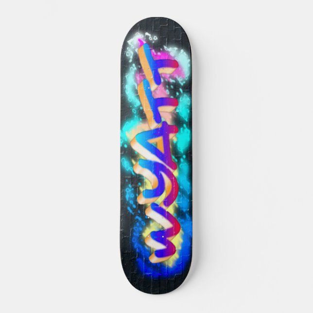 Skateboard de graffiti personalizado WYATT (Anverso)