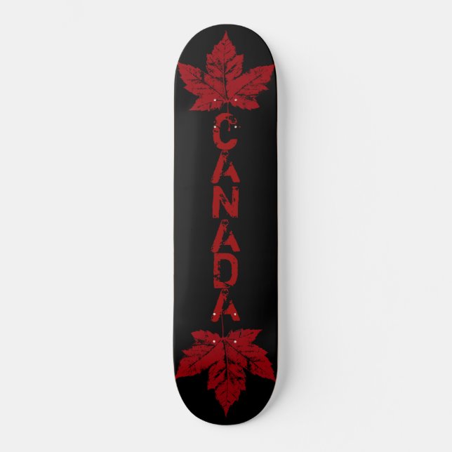 Skateboard de hojas de maple de Guay Retro Canada (Anverso)