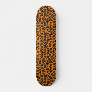 Skateboard de impresión Black Leopard