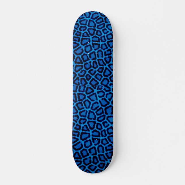 Skateboard de impresión Blue Leopard (Anverso )