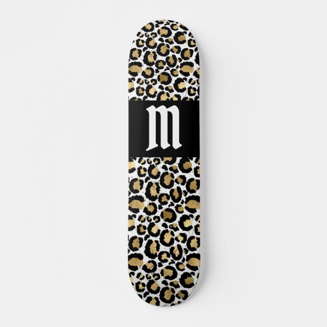 Skateboard de impresión Leopard personalizado (Anverso )