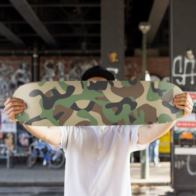 Skateboard de la Armada | Skateboard de Camo (Army Camo Skateboard Deck)